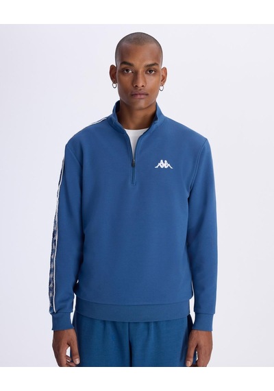 Kappa Authentic 222 Banda Pulliogt Erkek Petrol Mavisi Regular Sweatshirt