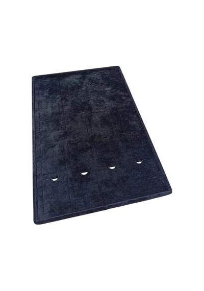 Dikine Süet Kumaş Siyah 34-24 Cm Ayaklı 20 Pedli Kolye Tabla Stand