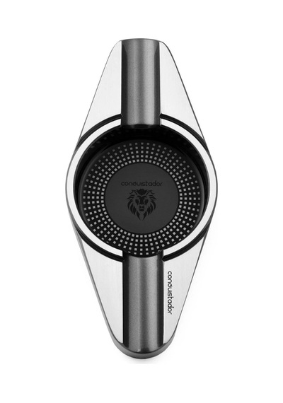 Conquistador Gunmetal Gümüş İkili Porselen Puro Küllüğü Cnq-011
