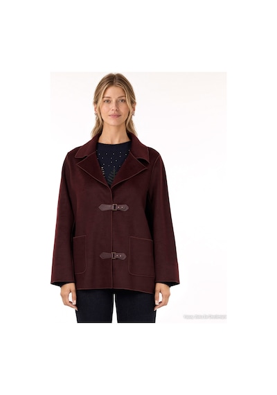 Yargıcı Regular Ceket Yaka Uzun Kol Palto 26kkpl5021x 016 Bordo
