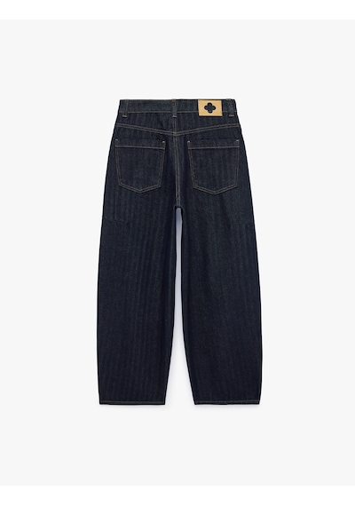 Koton Normal Bel Pamuklu Cepli Balon Fit Barrel Denim Pantolon - Barrel Jeans Raw 7wal40288md 63x Koton Normal Bel Pamuklu Cepli Balon Fit Barrel Denim Pantolon - Barrel Jeans Raw 7wal40288md 63x