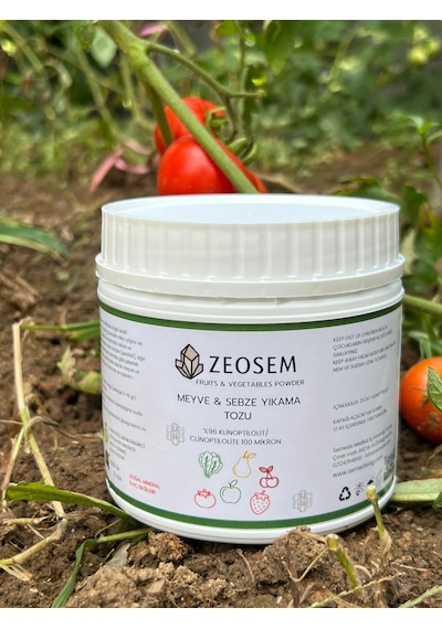Semedis - Zeosem Doğal Zeolit Klinoptilolit 100 Mikron Sebze Ve Meyve Yıkama Tozu 500 Gr