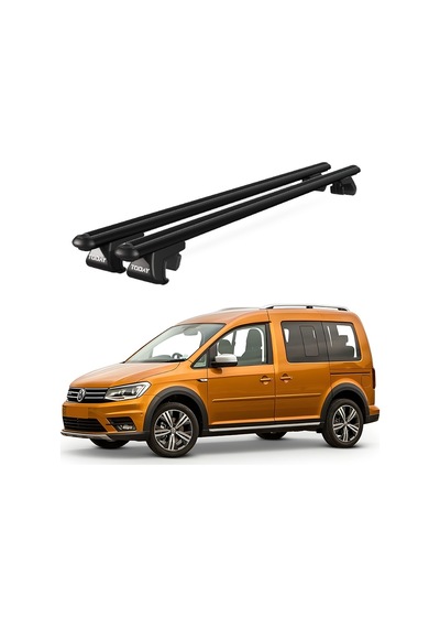 Volkswagen Caddy 2015 Ve Sonrası Uyumlu Siyah Ara Atkı Port Bagaj Tavan Barı