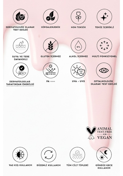 Cream Co. Pink Ton Eşitleyici Leke Karşıtı ve Aydınlatıcı Koruyucu Güneş Kremi SPF50 40 ML