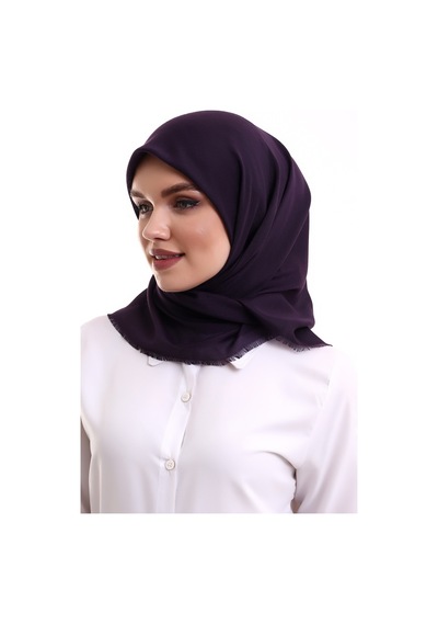 Pamuklu Pano Düz Desensiz Örtü Mor
