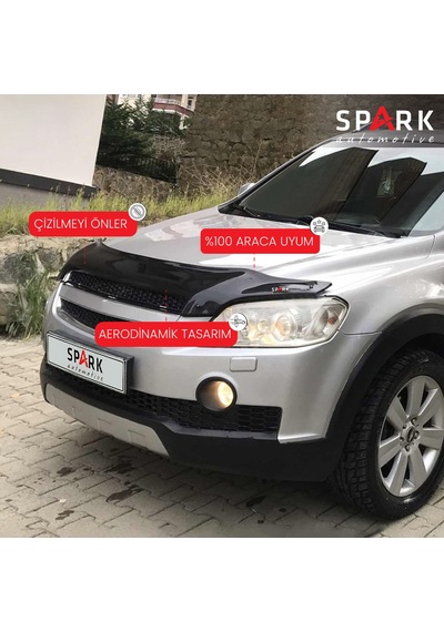 Chevrolet Captiva 2006-2012 Yıl Aralığı Uyumlu Kaput Rüzgarlığı 4mm Siyah