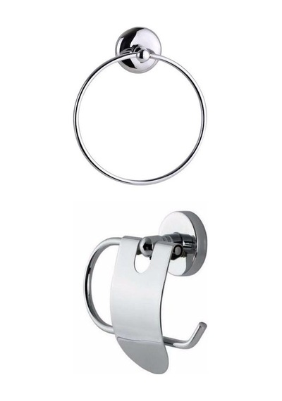 Banyo Aksesuar Seti Krom İkili Set