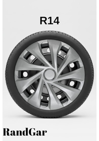 Alfa Romeo 14 İnç Jant Kapağı 4 Adet Gri G120 Rand