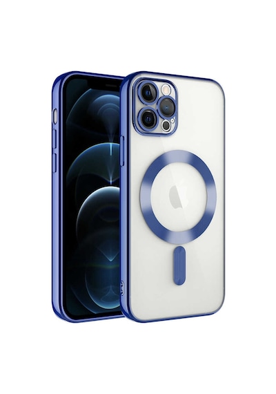 Apple Uyumlu  iPhone 11 Pro Max Mag Safe Özellikli Lens Korumalı Logo Gösteren Silikon Kılıf - Rose Gold
