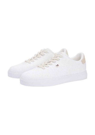Tommy Hilfiger Kadın Marka Logolu Günlük Kullanıma Uygun Ekru Sneaker Fw0fw09289 0lh