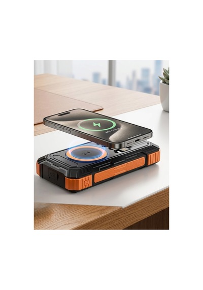Trendlia Güneş Enerjili Powerbank 20000 Mah Kablosuz Ve Hızlı Şarj Destekli Taşınabilir Şarj Çok Renkli
