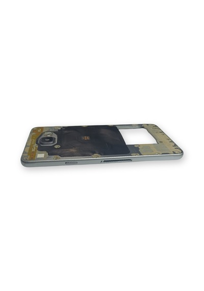 Samsung A710 Kasa Samsung Galaxy Uyumlu A7 2016 Silver Gri Renk Orta Kasa Çıtalı On Off Ses Tuş Bordu Buzzer Hoparlör Kamera Lens Gri Silver