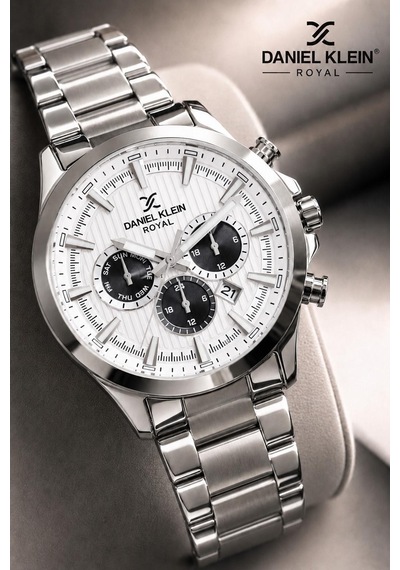Daniel Klein Premium Çelik Kordon 2 Yıl Garantili 3 Atm Suya Dayanıklı Erkek Kol Saati Edk.r11095.1 Gümüş