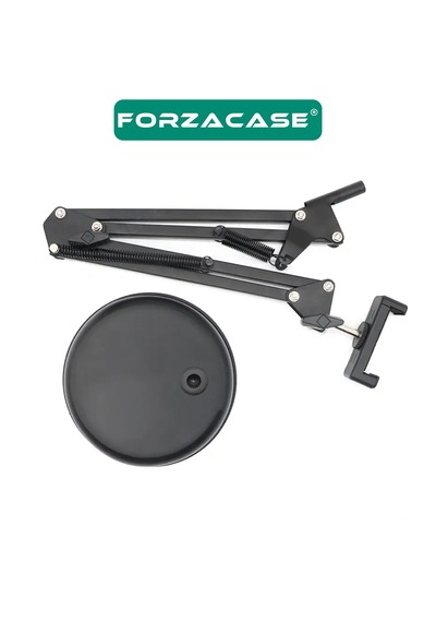 Forzacase Masaüstü 360 Derece Ayarlanabilir Akrobatik Telefon Tutucu Stand - Fc1131 Siyah