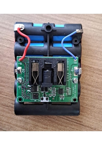 Şarjlı Batarya Grubu 3lü 18650 Li-ıon Pil 12v 2000 Mah Pcbli Şarj Bms Devreli Pil Seti Okul Proje