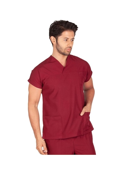 Erkek Doktor Hemşire Forması Scrubs Alpaka Kumaş Hastane Nöbet Te (474546744)