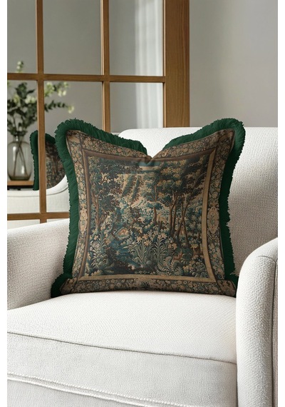 Avangart Vintage Orman Lüx Saçaklı Yastık Kılıfı-orman Manzaralı Avangard Püsküllü Kırlent Kılıfı Kanyon Deniz Mavisi Avangart Vintage Orman Lüx Saçaklı Yastık Kılıfı-orman Manzaralı Avangard Püsküllü Kırlent Kılıfı Kanyon Deniz Mavisi