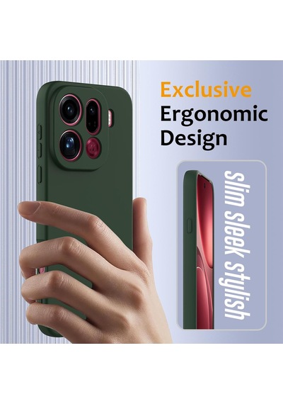 Caseonn Oppo Find X9 Pro Kılıf Kamera Korumalı Mikrofiber Astarlı Lansman Siyah
