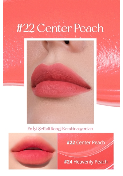 Perıpera Ink Airy Velvet 22 Center Peach 22
