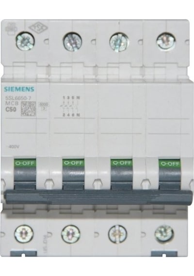 Siemens Otomatik Sigorta C50a - 6ka 70mm - 5sl6650-7 - 3f+n