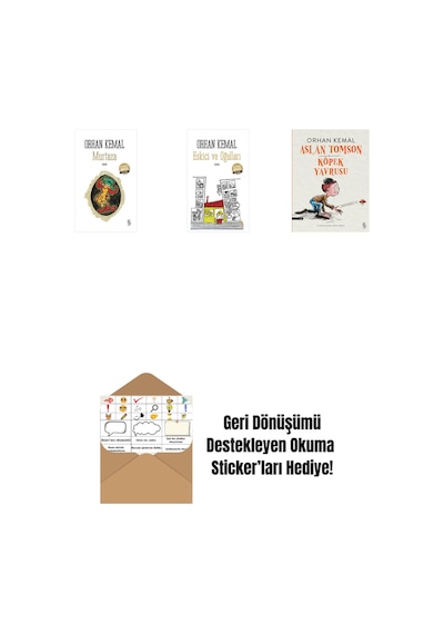 Murtaza Midi Boy + Eskici Ve Oğulları Midi Boy + Aslan Tomson - Köpek Yavrusu + Okuma Sticker'ları