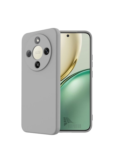 Honor Magic 8 Lite Uyumlu Silikon Kılıf - Pastel Renk Tonu Kamera Korumalı Esnek Kapak - Gri Gri