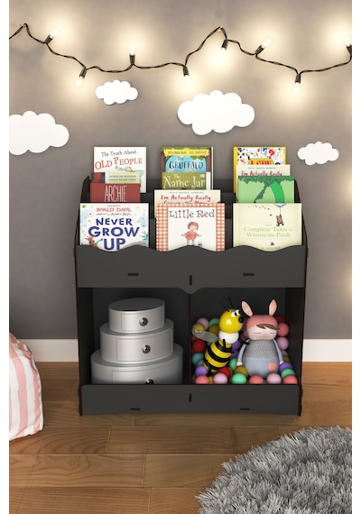 Toby Ahşap Montessori Kitaplık Bebek Çocuk Odası Eğitici 6 Bölmeli İskandinav Tarz Raflı Kitaplık Antrasit - 681074137 Antrasit Toby Ahşap Montessori Kitaplık Bebek Çocuk Odası Eğitici 6 Bölmeli İskandinav Tarz Raflı Kitaplık Antrasit - 681074137 Antrasit