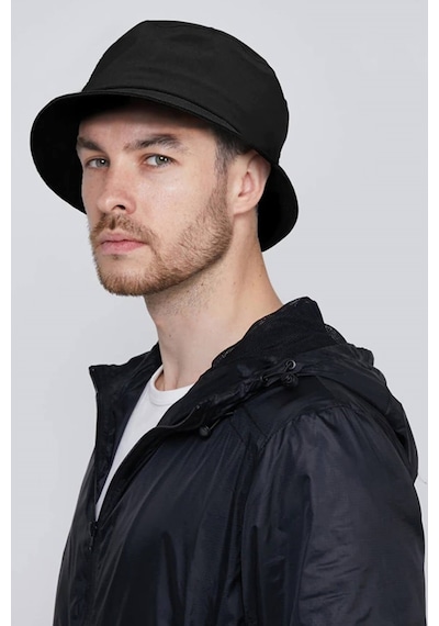 Külah Yağmur Şapkası Balıkçı Safari Outdoor Bucket Hat Siyah-siyah Siyah