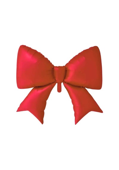 Saten Fiyonk Folyo Balon Kırmızı 98x75 Cm Kırmızı