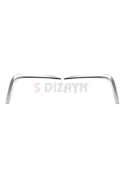 S-dizayn Volkswagen Tiguan Krom Arka Tampon Difüzör Çıtası Oem Still 2 Prç. 2024 Üzeri A+ Kalite