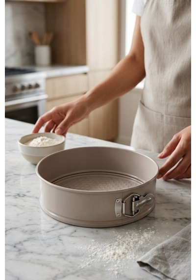 Cooker 20 Cm Kelepçeli Kek Kalıbı Ckr3562 Bej