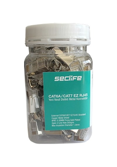 Seclife Snw 7030p Cat6a/cat7 Yeni Nesil Delikli Metal 70 Ad Rj45
