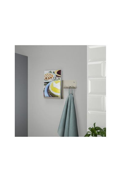 Ikea Havrekross Duvar Askısı , Açık Gri-bej, 23x13 Cm