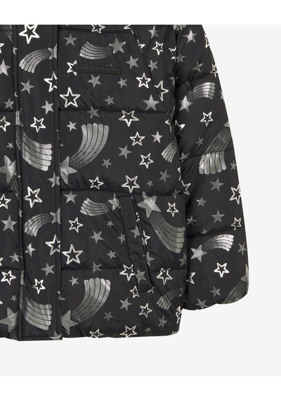 Skechers G Puffer Halley Jacket Büyük Kız Çocuk Siyah Mont Sk2620131-3817