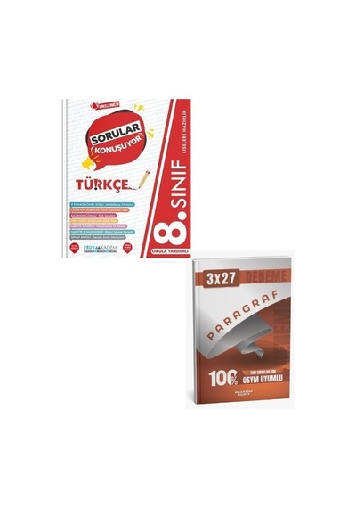 Pruva 2027 8. Sınıf Türkçe Sorular Konuşuyor Soru Bankası+ Anka Paragraf