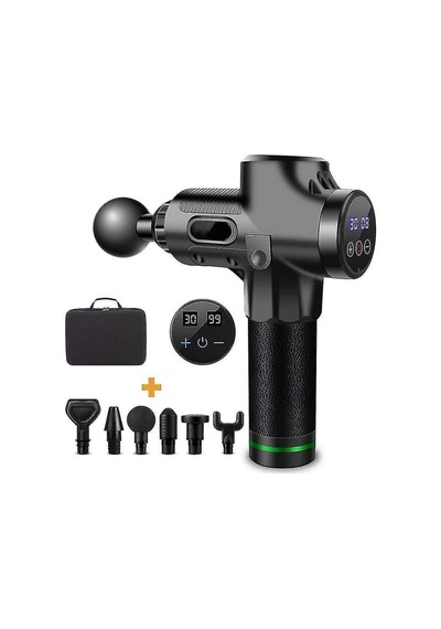 Ww Masaj Tabanca 30 Hızlar Lcd Masaj Tabancası Kas Siyah Gun Masaj Mg47229-siyah Siyah
