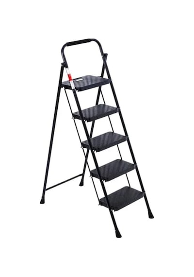 5 Basamaklı Katlanır Merdiven, Dayanıklı Ve Pratik 100 Cm'ye Kadar