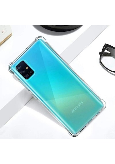 Samsung Uyumlu Galaxy A51 Köseleri Airbagli Anti Sok Seffaf Kilif 401774300