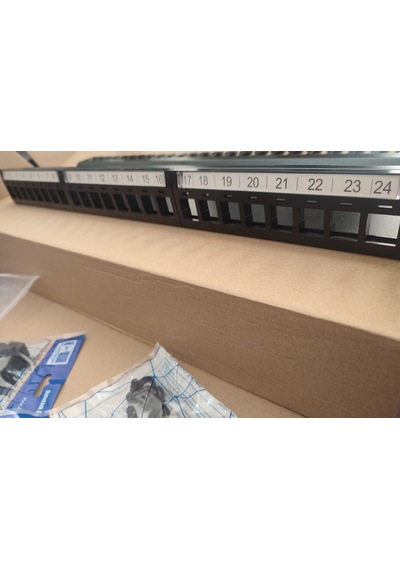 Hcs 24 Port Keystone Jack Ftp Boş 19" Panel Cat6
