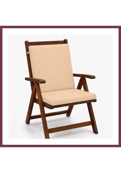 Storeşahin Tek Parça Sırtlıklı Sandalye Minderi 80 40 4 Cm Bej 80 40 4 Cm Shn0720
