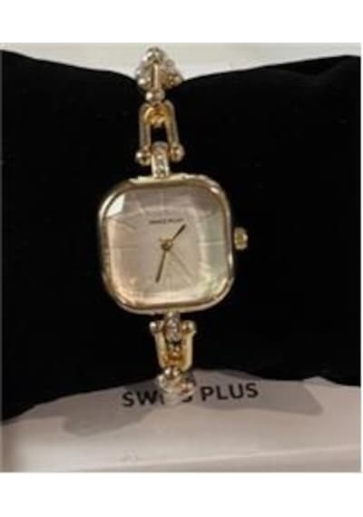 Swiss Plus Woman Watch Model-7 St0227kbl Gold