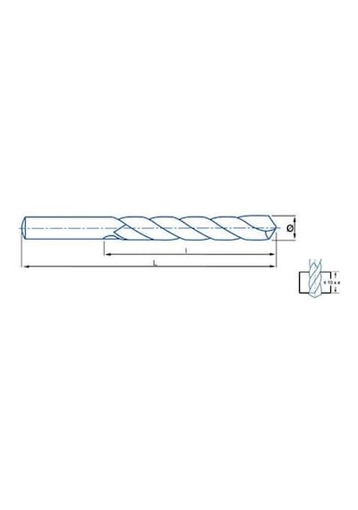 Fett 8,00x305mm İzar Dın1869n Hss Taşlanmış Buhar Menevişli Ekstra Uzun Matkap Ucu