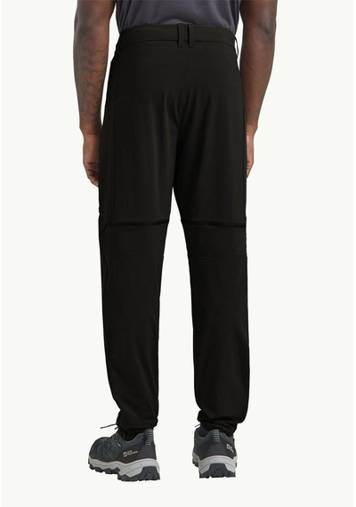 Jack Wolfskin A63928-6000 Hikeout Zip Away Pants M Erkek Outdoor Pantolon Siyah