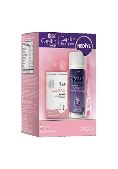Ocean Capillus Women 60 Tablet + Capillus Shampoo 200 Ml Hediye 7/8 Yaş
