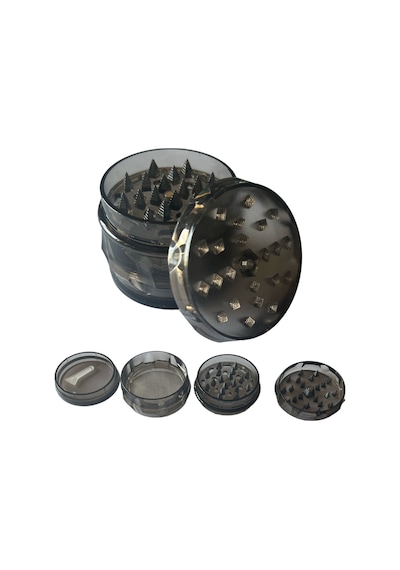 OP-02 Plastik Grinder 4 Kat Tutun - Baharat Öğütücü - Parçalayıcı - Mıknatıslı Gırgır