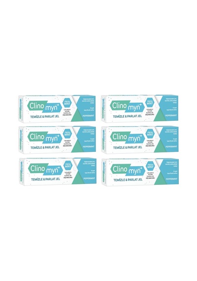 Clinomyn Fresh Temizle & Parlat Jel Diş Macunu 6 x 75 ML