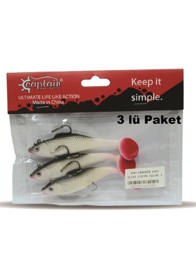 Captain 3567 Cracker Soft 10Cm Silikon Yem Color:1