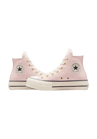 Converse Chuck Taylor All Star Lift Kadın Pembe Süet Platform Sneaker-6934 Pembe