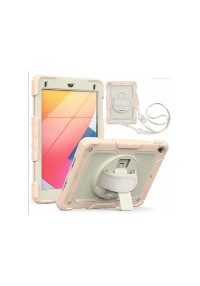 Apple Uyumlu iPad 5. Nesil 9.7 Kılıf Renkli Strap Zırh Case 2017 A1822