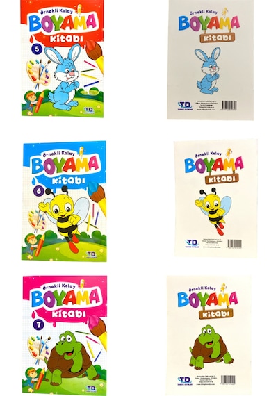 Örnekli Kolay Boyama Kitapları 10'lu Takım